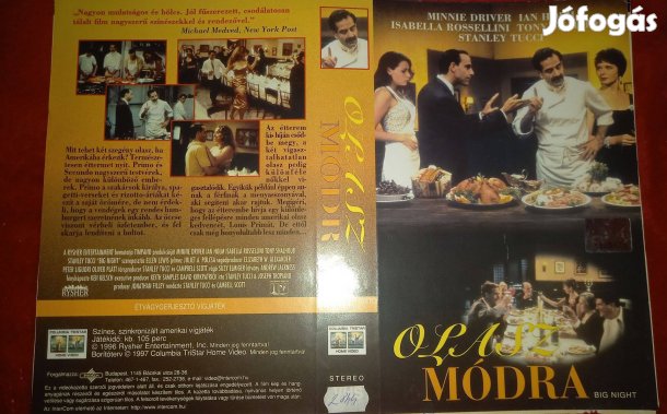 Olasz módra - vígjáték vhs - nagytok