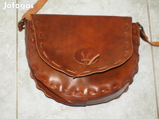 Olasz női Vero Cuoio válltáska bőr táska valódi bőrtáska