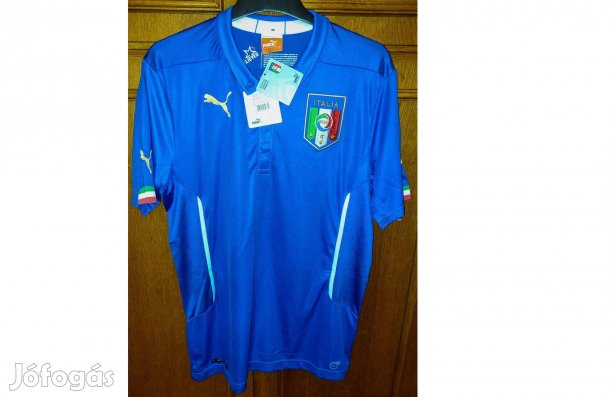 Olasz válogatott 2014-16 eredeti kék Puma mez (L, 2XL)