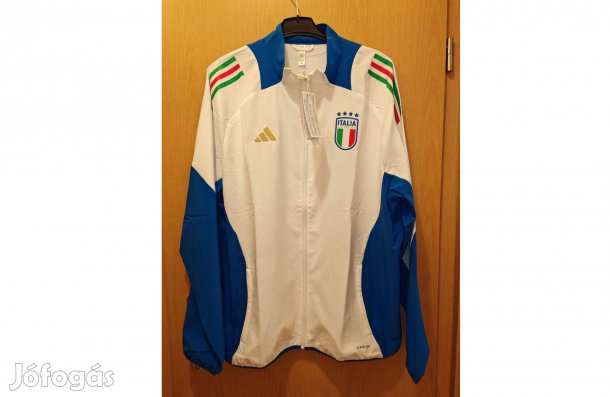 Olasz válogatott eredeti fehér adidas cipzáras felső (XL)