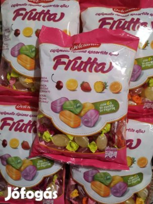 Olasz vegyes gyümölcsös töltött keménycukorka-válogatás 500g 999 Ft