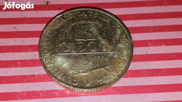 Olaszország 200 Lira 1996