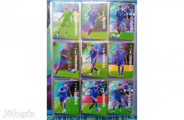 Olaszország teljes sor Panini Top Class 2024 kártya