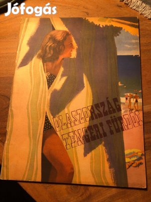 Olaszország tengeri fürdői 1938 képes prospektus igen jó állapotban