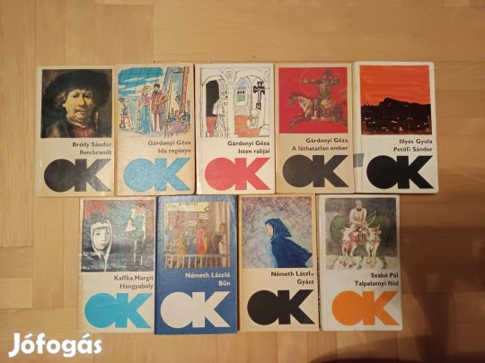 Olcsó könyvtár sorozat 9 kötete / magyar szerzők