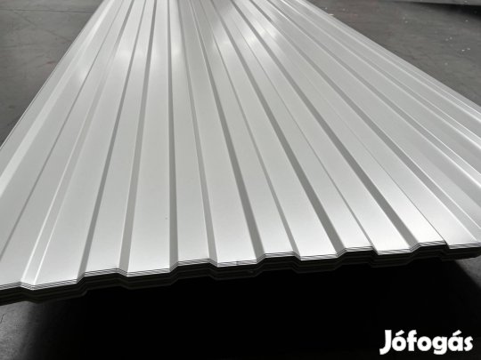 Olcsó trapézlemez 1.490 Ft+áfa/m2 áron azonnal vihető, fehér színben