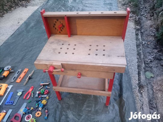 Olcsóbb lett.Gyermek játék munkapad szerszámok 2-8 éves gyerek részére