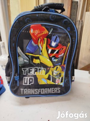 Olcsóbban is adom!!Transformers hátizsák, iskolatáska, gurulós.