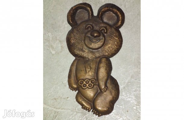 Olimpiai kabala - Moszkva 1980 - Misa maci mackó rézből