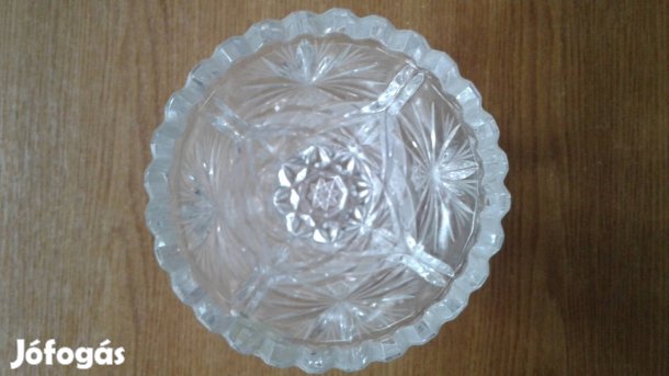 Ólom kristály, jelzett váza