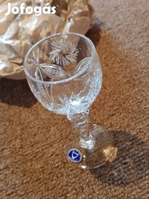 Ólom kristály rövid italos pohár készlet, új
