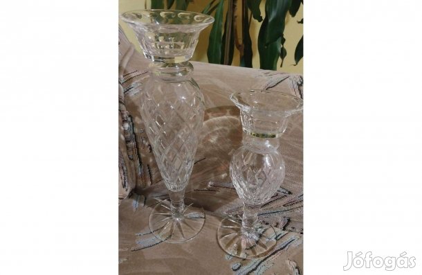 Ólomkristály gyertyatartók