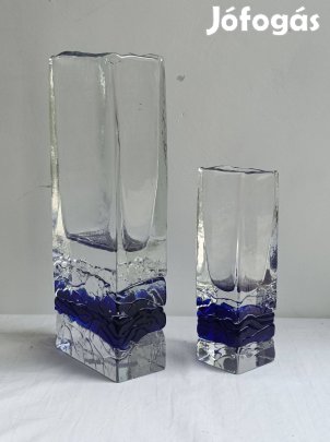 Ólomkristály üveg váza pár együtt eladó