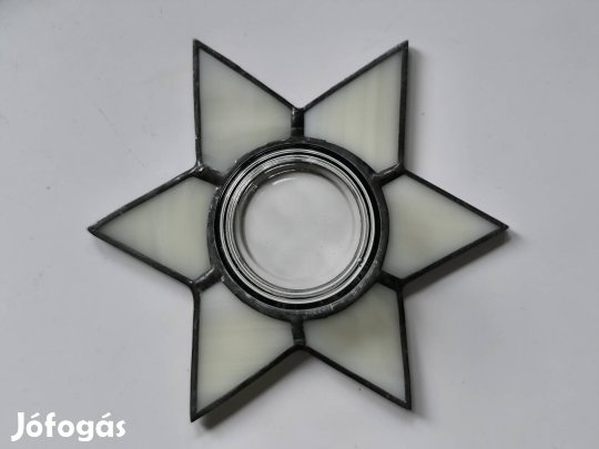 Ólomüveg mécsestartó