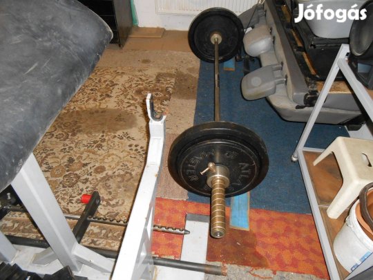 Olympiai súlyzókészlet 56mm-es,105kg.!