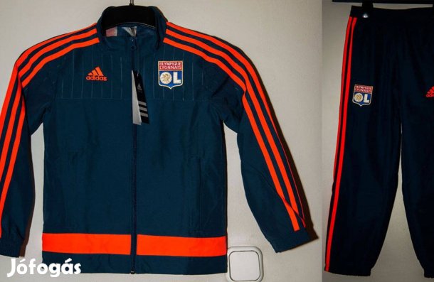 Olympique Lyon adidas sötétkék gyerek szabadidő szett (128)