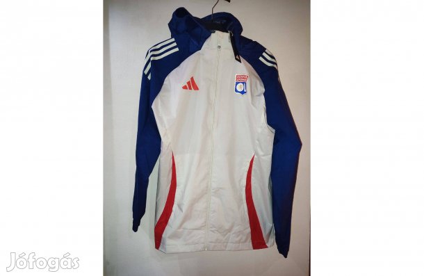 Olympique Lyon eredeti fehér adidas széldzseki