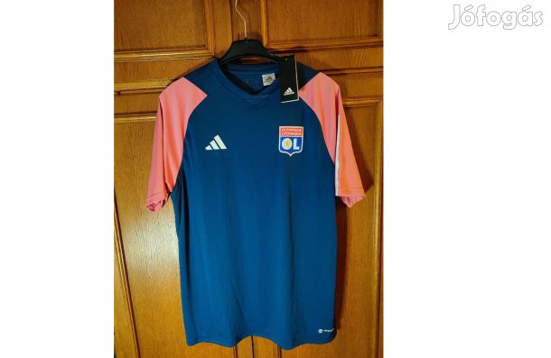 Olympique Lyon sötétkék pink eredeti adidas edzőmez (M)