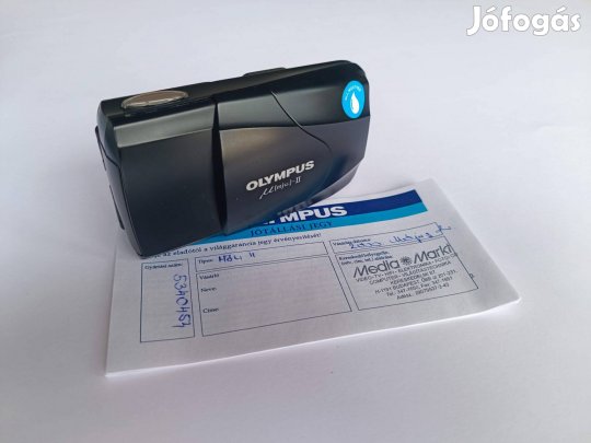 Olympus Mju II, 2 fényképezőgép dobozban, számlával