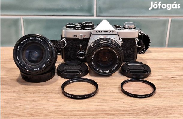 Olympus OM-2 analóg fényképezőgép szett