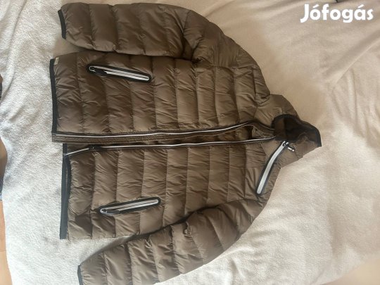 Ombre steppelt khaki férfi kabát L méretű eladó