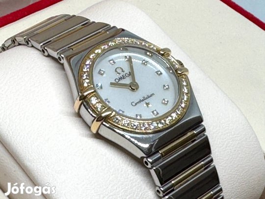 Omega Constellation Diamond 22 arany-acél Lgsw