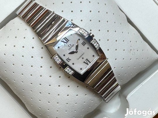 Omega Constellation Quadrella Diamond Mother of Pearl Lgsw