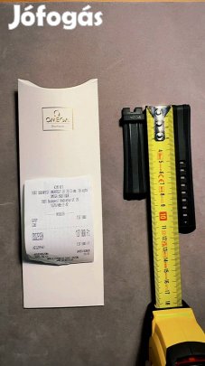 Omega Seamaster Fekete Kaucsuk 20mm Szíj Óraszíj 