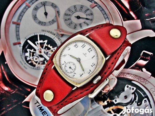 Omega Trench lövészárok óra porcelán számlappal szép szjjal