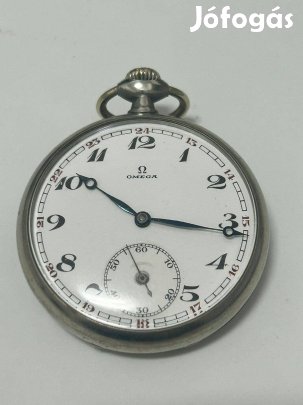 Omega vintage zsebóra kézi felhúzás, kis másodperc, 47 mm, 1920-as é