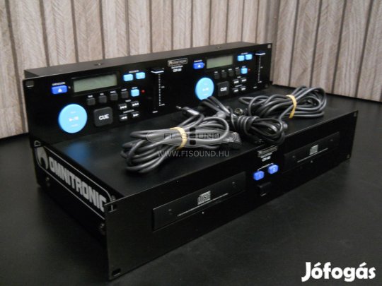 Omnitronic CDP-380 ,2 lemezes CD lejátszó kábelekkel