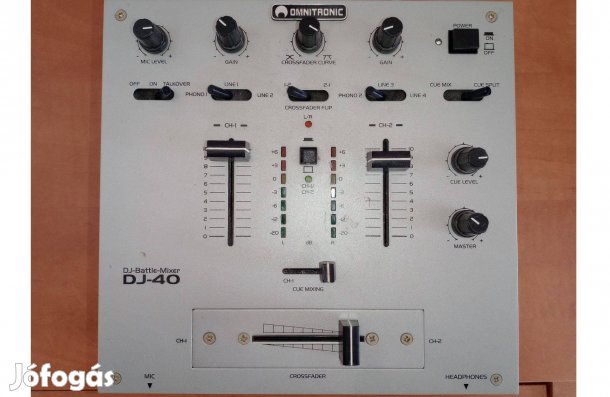 Omnitronic DJ-40 Két csatornás mixer