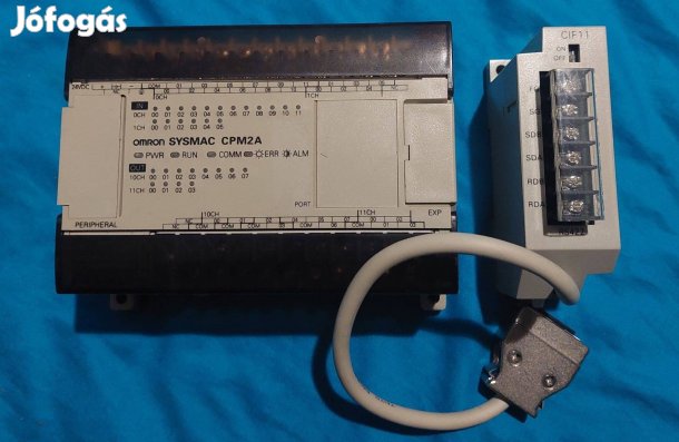 Omron Sysmac CPM2A-30CDR-D és CPM1-CIF11 plc