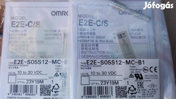 Omron közelítés kapcsoló 2 db E2E-SO5S12-MC-B1