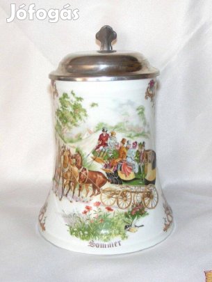 Ón fedeles évszakos kerámia korsó