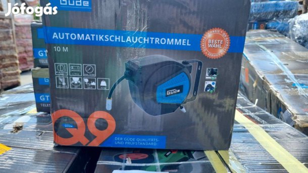 Önbehúzódó tömlődob 10méteres nyomótömlővel fali dob, jó áron