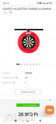 One 80 illumina darts lámpa