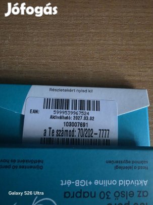 One könyű telefonszám 202.7777.