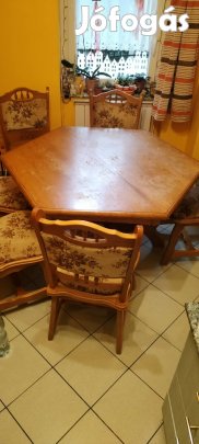 Ónémet stílusú tölgyfa étkező garnitúra 