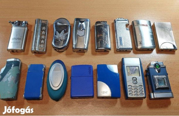 Öngyújtó gyűjtemény eladó, 15db