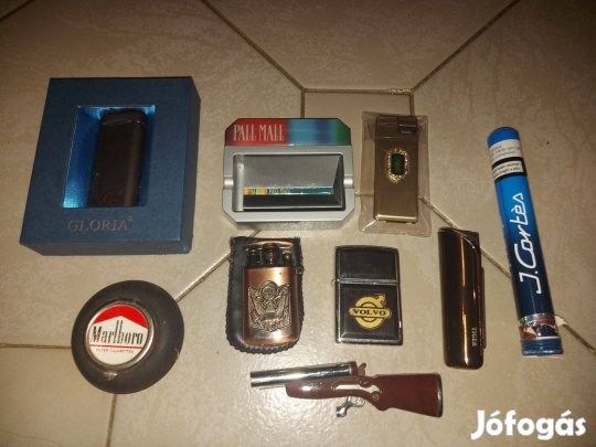 Öngyújtó gyűjtemény szivarral hamu talcával 13900Ft Siófok