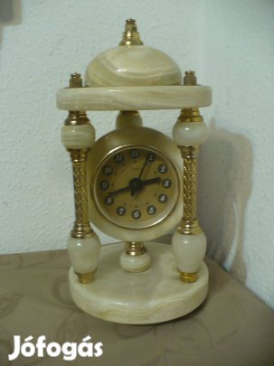 Ónix ásvány kandalló óra eladó