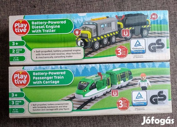 Önjáró Elemes favonat Vonatszerelvény -Előre Hátramenttel,Új Megáll