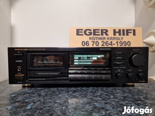 Onkyo Integra Ta-2760, 3 fejes magnó deck, vadonatúj szíjakkal 