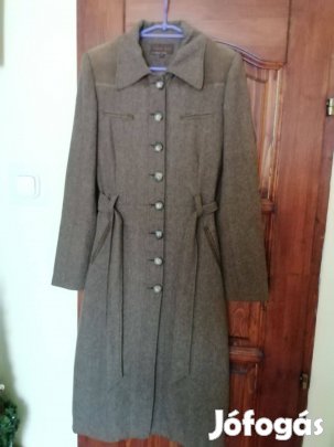 Only márkás elegáns halszálka mintás S-es női tavaszi gyapjú kabát