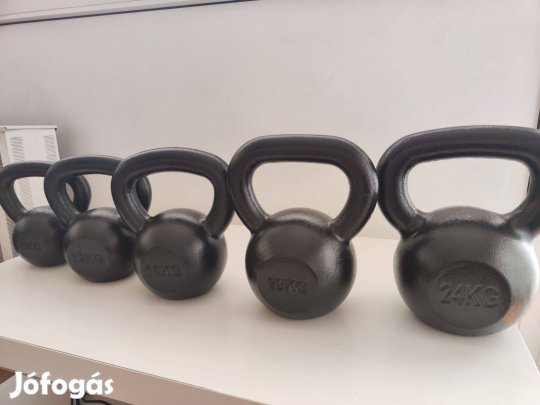Öntött Vas Kettlebell 8-20kg, vadonatúj!