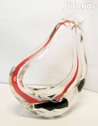 Öntött üveg madárforma modern szobor. Prodcomplex Tirgu Mures Marosvás