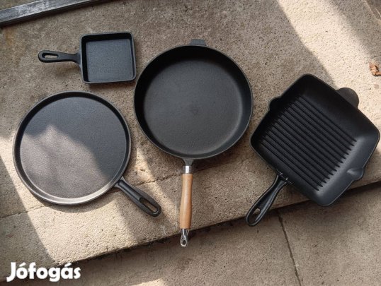 Öntöttvas Új grill serpenyő palacsintasütő pecsenyesütő rostlap