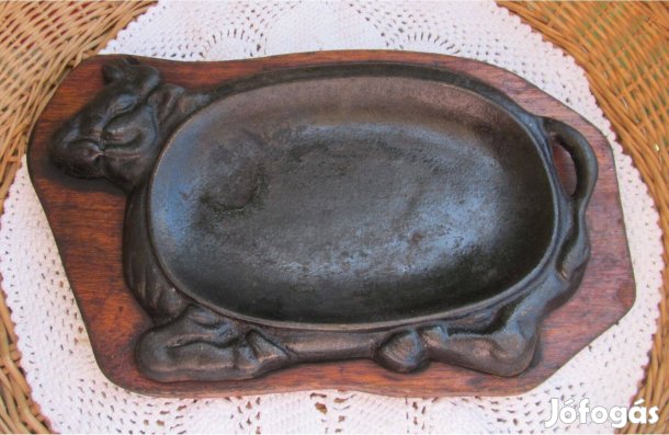 Öntöttvas boci fa talpon kínáló