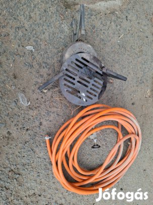 Öntöttvas gázzsámoly tömlővel eladó!
